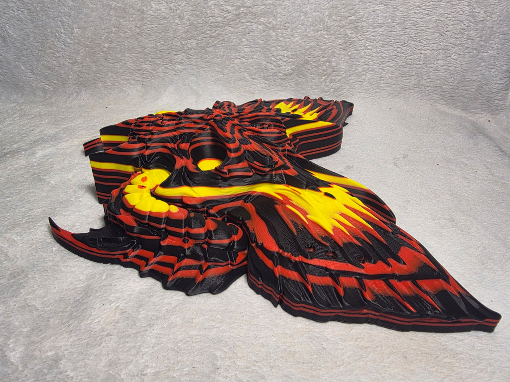 Skullwood Moth Wall Mount